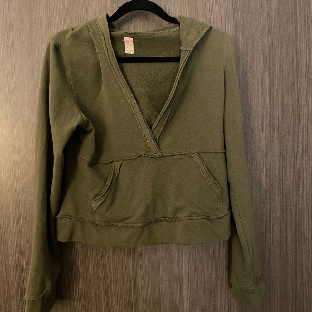 Cropped Hoodie Sweatshirt